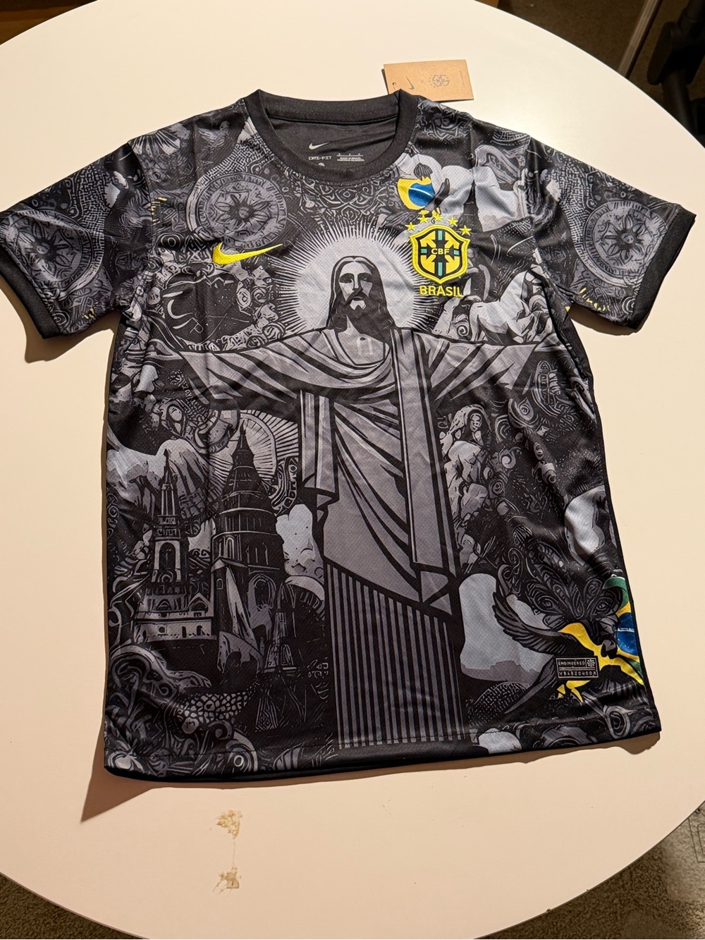 Nike MENS Brazil Graphic Football Jersey - SIZE SMALL
